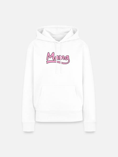 Mama Schriftzug - Frauen Premium Bio Hoodie - Weiß