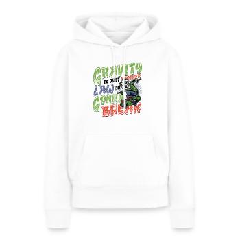 Skateboard Halfpipe, Tricks, Skateboarding - Sweat à capuche Premium bio Femme - blanc - Devant - Julia (174cm)