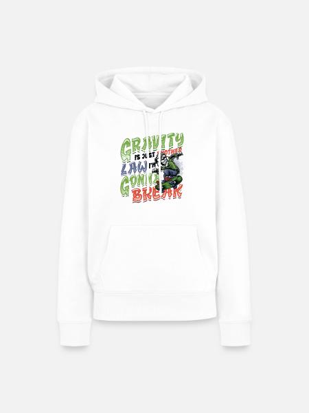 Skateboard Halfpipe, Tricks, Skateboarding - Frauen Premium Bio Hoodie - Weiß