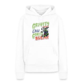 Skateboard Halfpipe, Tricks, Skateboarding - Sweat à capuche Premium bio Femme - blanc - Devant - Julia (174cm)