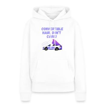 Lustiger Cabriolet Spruch Englisch Cabrio Spaß - Frauen Premium Bio Hoodie - Weiß - Vorne - Julia (174cm)