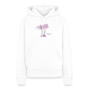 Malle Diven - Frauen Premium Bio Hoodie - Weiß - Vorne - Julia (174cm)