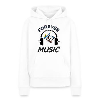 Jazz Play Jazz Fan Instrument de musique Idée cadeau - Sweat à capuche Premium bio Femme - blanc - Devant - Julia (174cm)