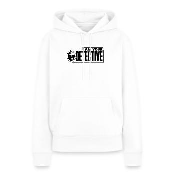 Je suis votre détective Retro Investigator Détectives - Sweat à capuche Premium bio Femme - blanc - Devant - Julia (174cm)