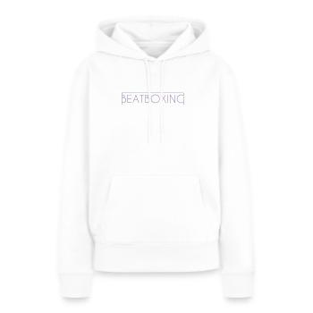 Beatboxing Schriftzug - Frauen Premium Bio Hoodie - Weiß - Vorne - Julia (174cm)