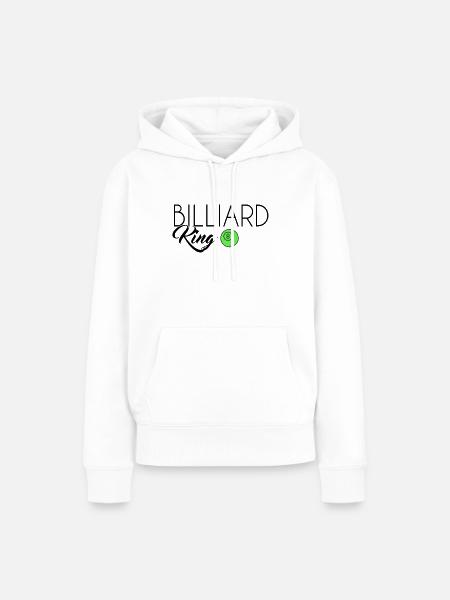 Billiard King - Frauen Premium Bio Hoodie - Weiß