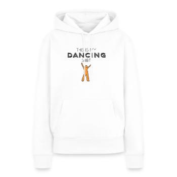 dancing shirt - Frauen Premium Bio Hoodie - Weiß - Vorne - Julia (174cm)