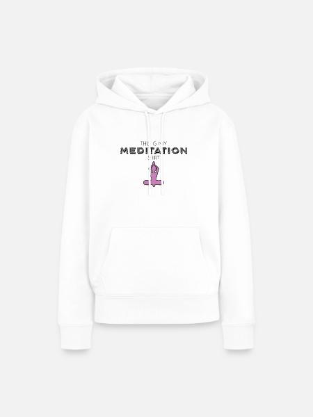 Meditation shirt - Frauen Premium Bio Hoodie - Weiß