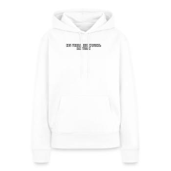 Feuerwehr - Ein Team. Ein Zweck: Rettung - Frauen Premium Bio Hoodie - Weiß - Vorne - Julia (174cm)