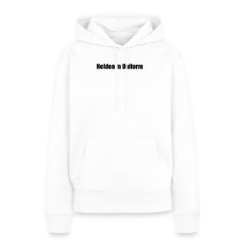 Feuerwehr - Helden in Uniform - Frauen Premium Bio Hoodie - Weiß - Vorne - Julia (174cm)