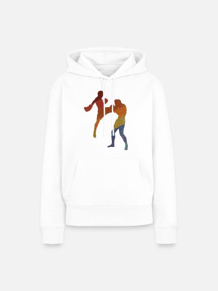Kickboxing - Frauen Premium Bio Hoodie - Weiß