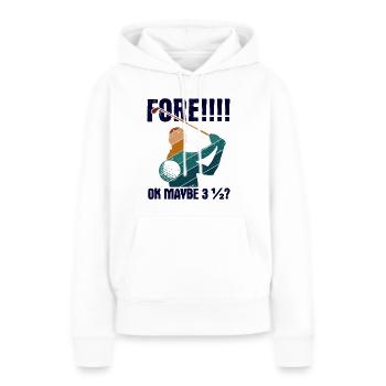 Golfplatz zum Golfen Golf - Frauen Premium Bio Hoodie - Weiß - Vorne - Julia (174cm)