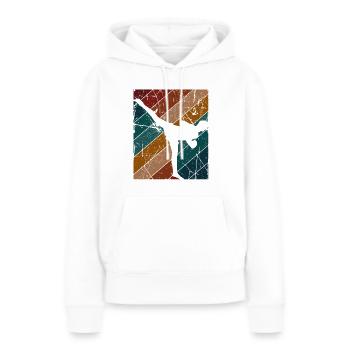 Kickboxing - Frauen Premium Bio Hoodie - Weiß - Vorne - Julia (174cm)