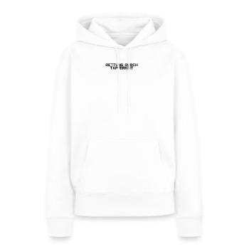 Feuerwehr - Rettung durch Tapferkeit - Frauen Premium Bio Hoodie - Weiß - Vorne - Julia (174cm)