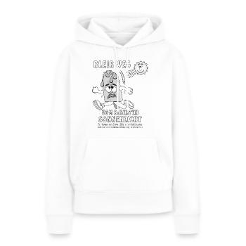 BLEIB WEG VOM DIREKTEN SONNENLICHT - Frauen Premium Bio Hoodie - Weiß - Vorne - Julia (174cm)