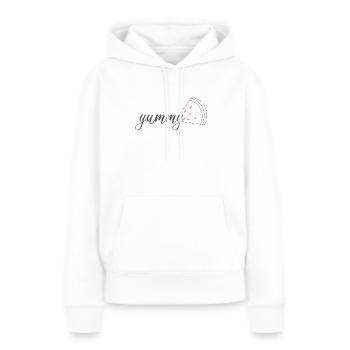 Pastèque délicieuse - Sweat à capuche Premium bio Femme - blanc - Devant - Julia (174cm)
