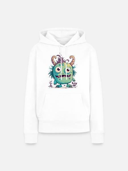 Monster Mash - Frauen Premium Bio Hoodie - Weiß