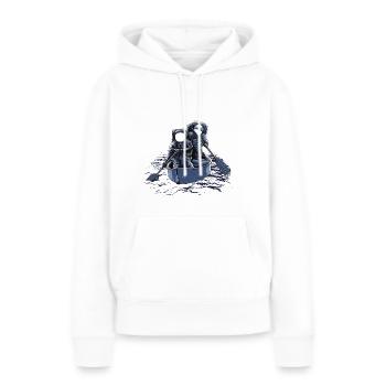 Wassersport - Frauen Premium Bio Hoodie - Weiß - Vorne - Julia (174cm)