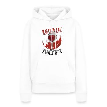 Le vin pas? Amateurs de vin, Boire du vin - Sweat à capuche Premium bio Femme - blanc - Devant - Julia (174cm)