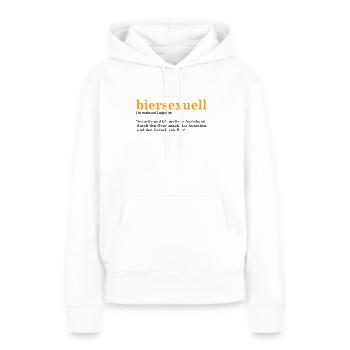 biersexuell - sexuelle und körperliche Anziehung - Frauen Premium Bio Hoodie - Weiß - Vorne - Julia (174cm)