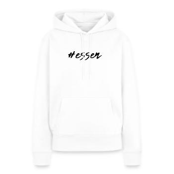 Manger - Sweat à capuche Premium bio Femme - blanc - Devant - Julia (174cm)