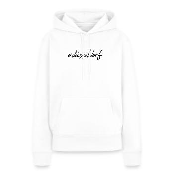 Dusseldorf - Sweat à capuche Premium bio Femme - blanc - Devant - Julia (174cm)
