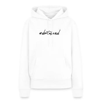 Dortmund - Frauen Premium Bio Hoodie - Weiß - Vorne - Julia (174cm)