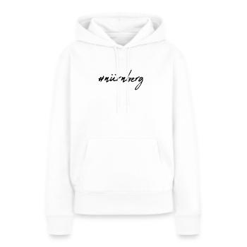 Nuremberg - Sweat à capuche Premium bio Femme - blanc - Devant - Julia (174cm)