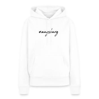 Augsburg - Frauen Premium Bio Hoodie - Weiß - Vorne - Julia (174cm)
