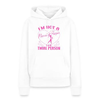 Baton Twirling Just A Baton Twirl Girl Baton Cadeaux - Sweat à capuche Premium bio Femme - blanc - Devant - Julia (174cm)