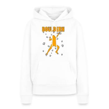 Bloc Bloc Escalade Bloc Bloc - Sweat à capuche Premium bio Femme - blanc - Devant - Julia (174cm)