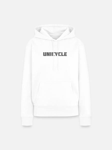 Einrad - Frauen Premium Bio Hoodie - Weiß