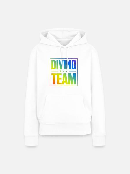 Diving Team - Frauen Premium Bio Hoodie - Weiß