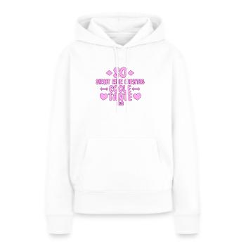 Coole Tante Spruch - Frauen Premium Bio Hoodie - Weiß - Vorne - Julia (174cm)