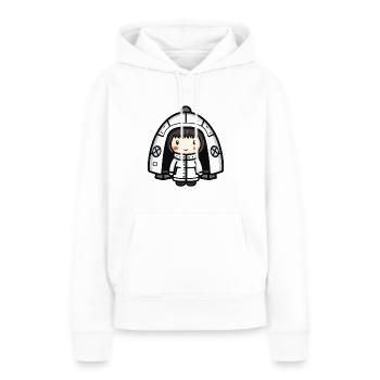 Igloo Eskimo Bande dessinée d’hiver - Sweat à capuche Premium bio Femme - blanc - Devant - Julia (174cm)