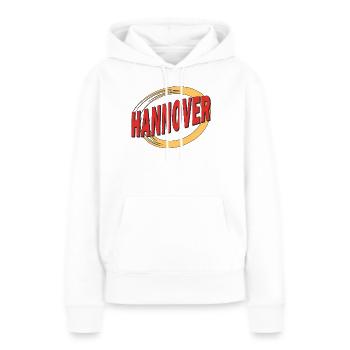 HANOVRE - Sweat à capuche Premium bio Femme - blanc - Devant - Julia (174cm)