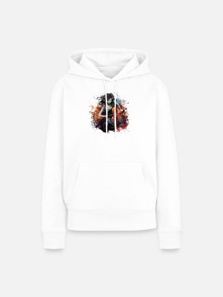 Cellospieler Cellist-Musikerin - Frauen Premium Bio Hoodie - Weiß