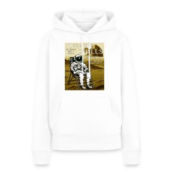 CHAISE LONGUE ASTRONAUTE FIRST OFF CHILLS - Sweat à capuche Premium bio Femme - blanc - Devant - Julia (174cm)