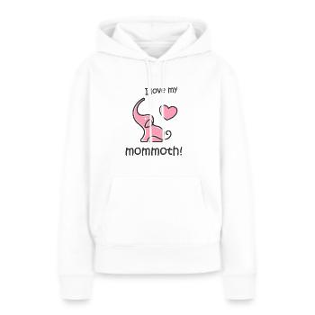 Mammut Elefant Eiszeit Fans und werdende Mütter - Frauen Premium Bio Hoodie - Weiß - Vorne - Julia (174cm)