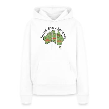Sacred Sites Aborigines - Frauen Premium Bio Hoodie - Weiß - Vorne - Julia (174cm)