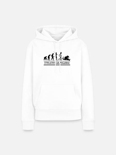 Kryptozoologen Chupacabra-Kreaturen Evolution - Frauen Premium Bio Hoodie - Weiß