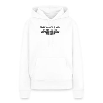 Fitness - Erfolg wird durch Ausdauer und - Frauen Premium Bio Hoodie - Weiß - Vorne - Julia (174cm)