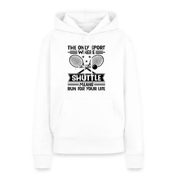 Squashspieler Squash Tennisspieler Raquetball Spor - Frauen Premium Bio Hoodie - Weiß - Vorne - Julia (174cm)