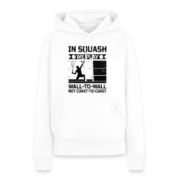 Squashspieler Squash-Tennisspieler Raquetball-Spor - Frauen Premium Bio Hoodie - Weiß - Vorne - Julia (174cm)