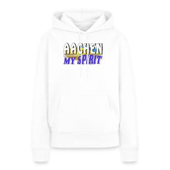AIX-LA-CHAPELLE MON - Sweat à capuche Premium bio Femme - blanc - Devant - Julia (174cm)