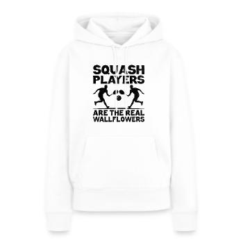 Squashspieler Squash-Tennisspieler Raquetball-Spor - Frauen Premium Bio Hoodie - Weiß - Vorne - Julia (174cm)