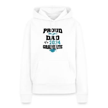 Absolvent Sponsion Graduate stolzer Vater 2024 - Frauen Premium Bio Hoodie - Weiß - Vorne - Julia (174cm)