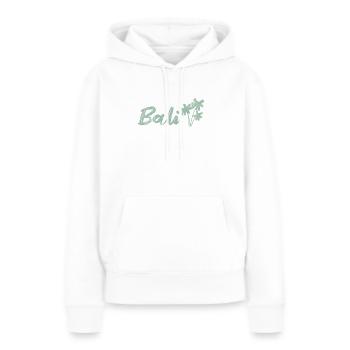 Bali - Sweat à capuche Premium bio Femme - blanc - Devant - Julia (174cm)