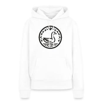 Gans Indianer-Tierkreis - Frauen Premium Bio Hoodie - Weiß - Vorne - Julia (174cm)