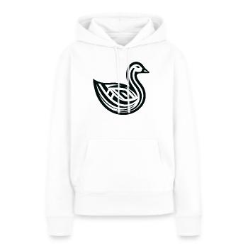 Gans Indianer-Tierkreis - Frauen Premium Bio Hoodie - Weiß - Vorne - Julia (174cm)